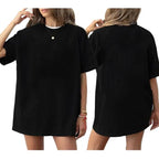 Women's Yes I Can Drive a Stick Witch Graphic T-Shirt, Casual Oversized 100% Cotton Short Sleeve Top for Spring Summer